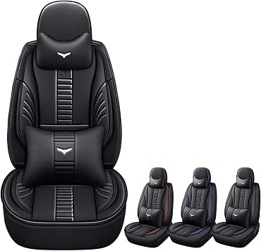 Luxury 2 Seats Car Seat Covers Protectors for Hyundai IONIQ 5 2022-2025, Back Storage Bag Design & Headrest Pillow & Lum
