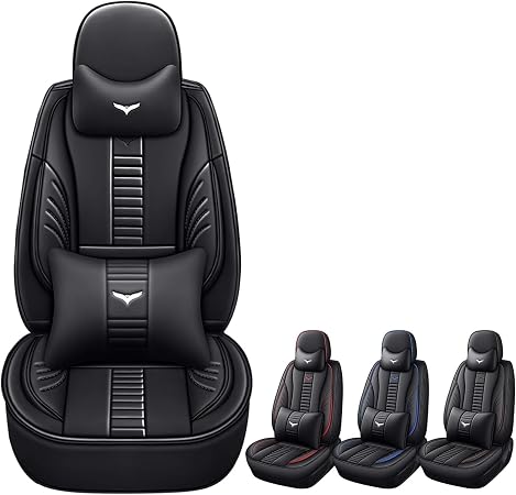 Luxury 2 Seats Car Seat Covers Protectors for Infiniti I30 1996-2001, Back Storage Bag Design & Headrest Pillow & Lumbar