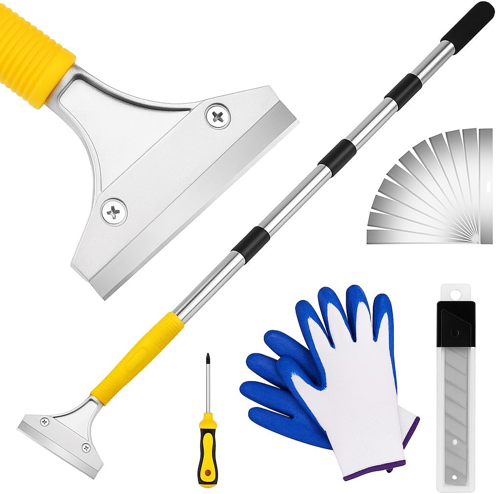 Scraper Tool 5.4 ft (65 in), Adjustable Floor Scraper