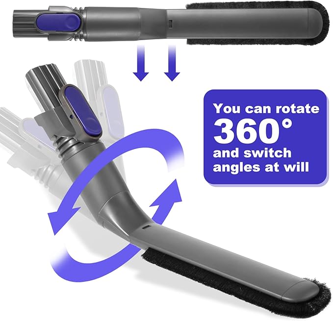 IX141 Vacuum Dusting brush Replacement Parts Compatible with Shark Pet Cordless Stick IX141 IZ163H IZ362H IX140 IZ140 IZ142 UZ145 Dust Brush rotatable Attachments for D-Shaped Vacuum