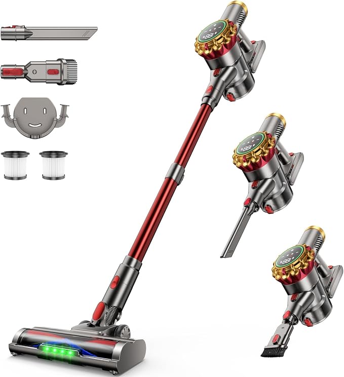 AIPOWAY Cordless Vacuum Cleaner, 600W Stick Vacuum Cleaner for Home