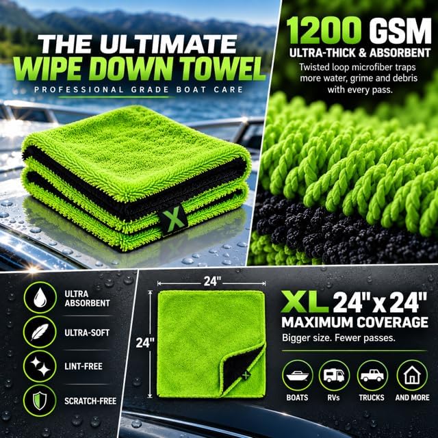 Complete Boat Cleaning Bucket Kit