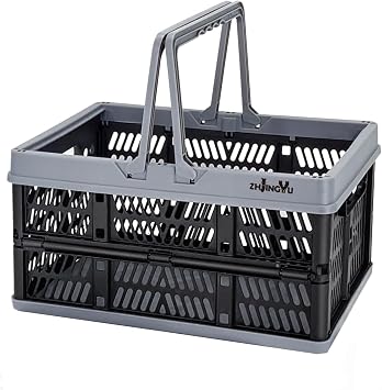 ZHJINGYU crates for storage,black plastic baskets for organizing Shopping