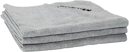 Maxshine 16x16 Universal Polishing Crazy Microfiber Towel (Grey, 350GSM) | Ultra-Soft, High-Absorbency Cloth | Professio