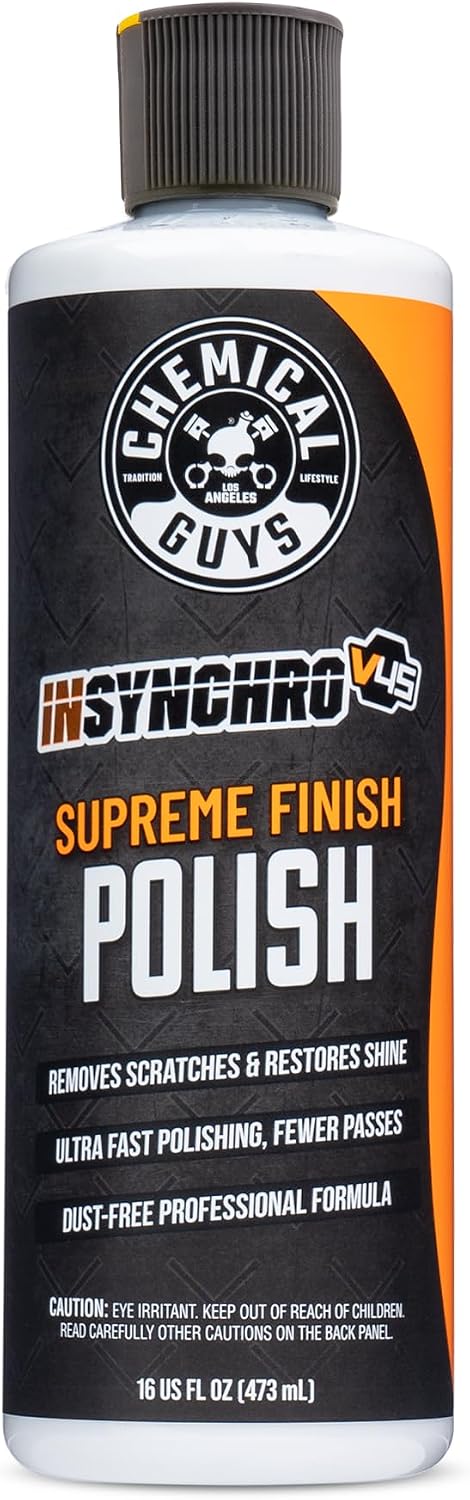InSynchro V45 Medium Cut Car Polish for Paint Defects, 16 oz