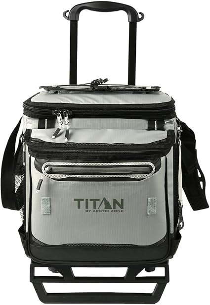 Titan 60 Can Cooler with Wheeled Cart, Ice Up to 3 Days