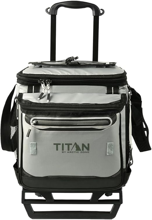 Titan 60 Can Cooler with Wheeled Cart, Ice Up to 3 Days