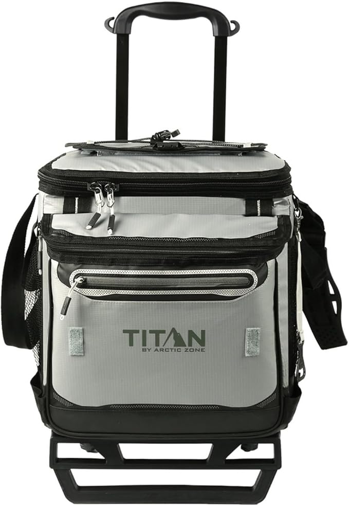 Titan 60 Can Cooler with Wheeled Cart, Ice Up to 3 Days