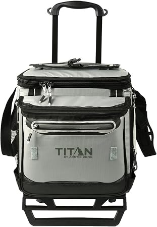Titan 60 Can Cooler with Wheeled Cart, Ice Up to 3 Days