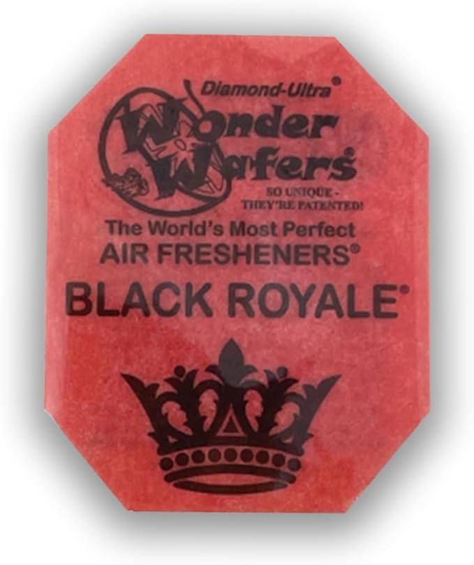 Wonder Wafers - Diamond-Ultra Scented Car Air Fresheners - Individually Wrapped (15 Per Pack) (Black Royale)