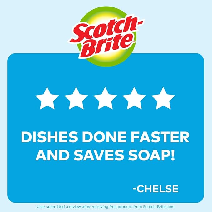 Scotch-Brite Odor Resist Soap Control Dishwand Brush, 1 Cleaning Dish Wand Brush, Precise Soap Control, Leak-Free Guarantee, Safe on Dishes, Nonstick Cookware, Tubs (Pack of 4)