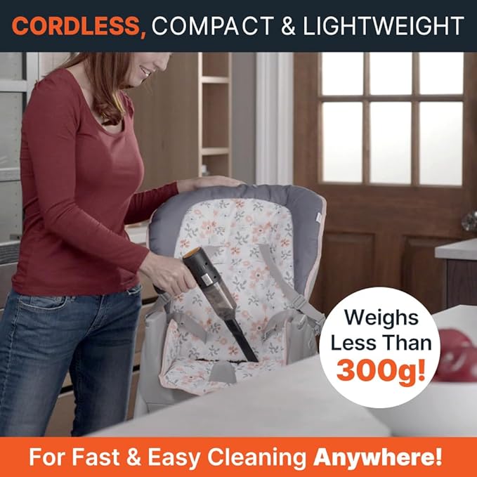 Pocket Vac 2-in-1 Cordless Handheld Vacuum and Blower – Rechargeable, Compact, Portable Mini Vacuum Cleaner for Car, Home, Kitchen, Pet Hair and Crumbs – with Reusable HEPA Filter – Great Gift Idea