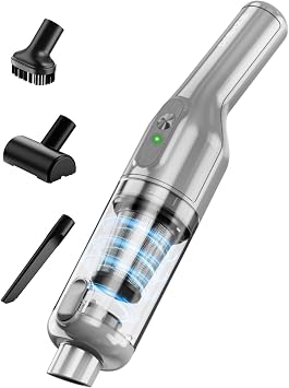 dormzie Handheld Vacuum Cordless, Car Vacuum with 19000Pa Powerful Suction,1.3 lbs Lightweight, Type-C Charge, Multiple 