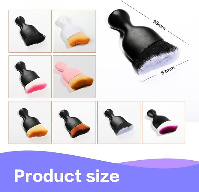 AOCISKA Car Interior Detailing Brush,Soft Bristle Cleaning Brush Car Detailing Brush Dusting Brush,Car Interior Cleaning Tool,Auto Detail Brush Car Dash Duster Brush (Black)
