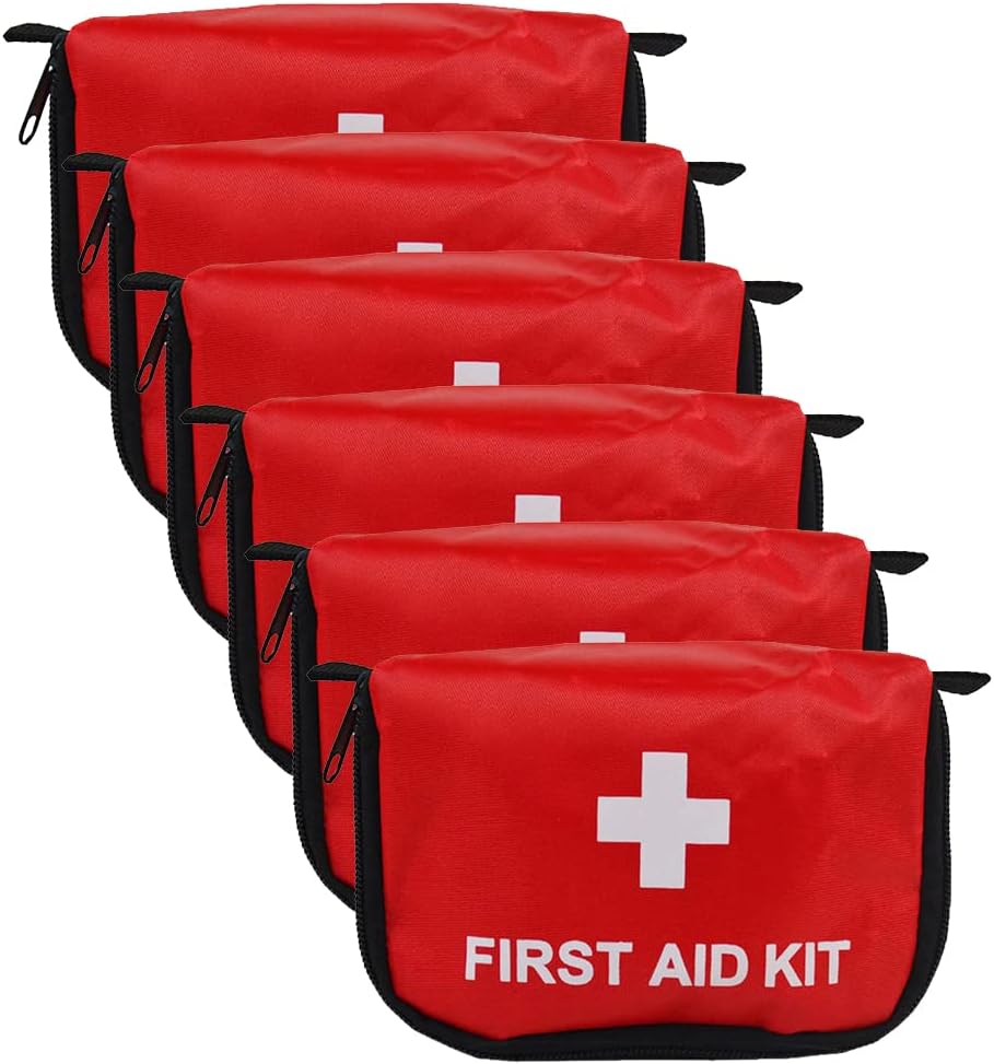 Eforcase 6Pcs Travel Empty First Aid Pouch Mini, Portable Empty Aid Medical Bag,Empty Medicine Bag Emergency Kit Storage Bag Empty