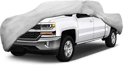Motor Trend Custom Fit Truck Cover for Chevrolet Chevy Silverado 1500 2008-2018, Heavy Duty Car Cover Waterproof All Wea