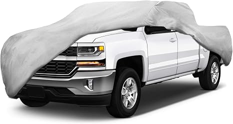 Motor Trend Custom Fit Truck Cover for Chevrolet Chevy Silverado 1500 2008-2018, Heavy Duty Car Cover Waterproof All Wea