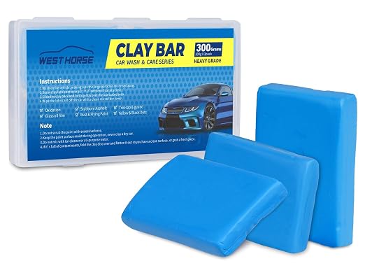 Clay Bar for Auto Detailing 3 * 100g, Automotive Clay bar Kit for Cars’Paint Surface, Metal and Glass, Prep for Sealants