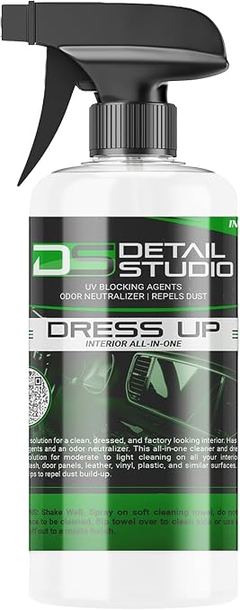 Dress Up, Interior Car Cleaner & Shiner for Car Care and Detailing, Cleaner for Dashboards, Screens, and other Surfaces 