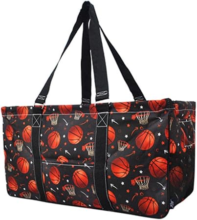 NGIL Large Collapsible Utility Tote (Basketball Pro-Black)