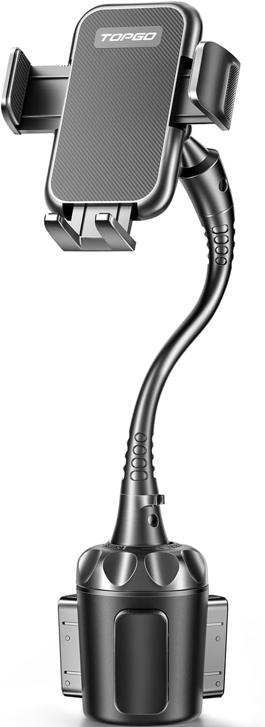 [Upgraded] Cup Holder Phone Holder for Car, Phone Mount Universal Adjustable Gooseneck Cup Holder Cradle Car Mount for C