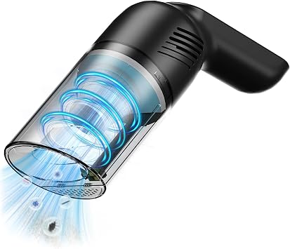 38000PA Handheld Vacuum Cordless | 120W Deep Cleaning for Car Pet Hair | Portable Cleaner with 2000mAh Battery, LED Ligh