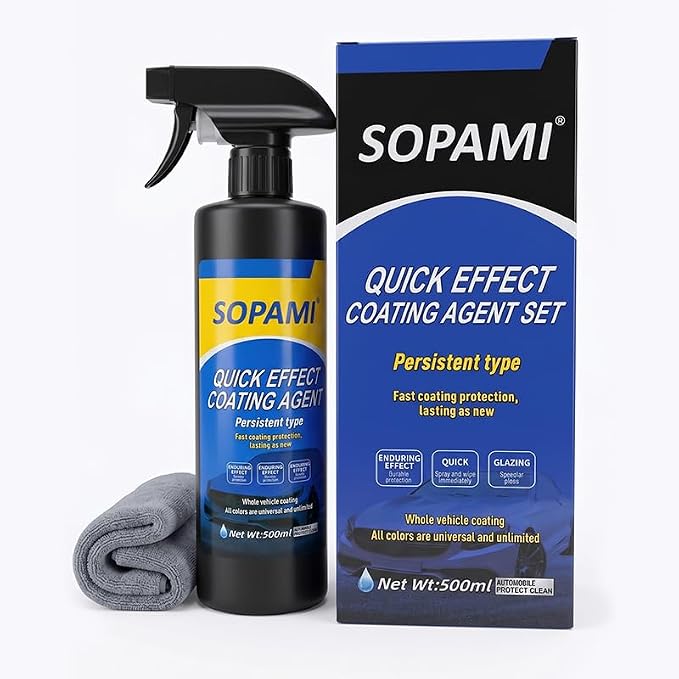 Sopami Car Coating Spray,Multi‑Purpose Quick Coating Spray