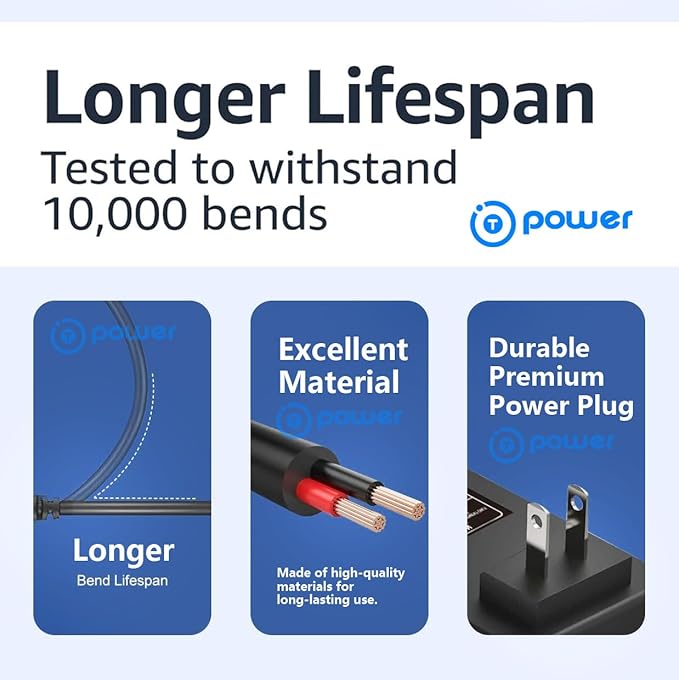 T POWER USB-C 5V AC DC Adapter for HOTO QWQJS001, Dovety CB-02, GHUSTAR GHUSTAR008, Sorpci Spinner-1 Electric Spin Scrubber IPX7 Bathroom Shower Cleaning Brush Power Supply Charging Cable Cord