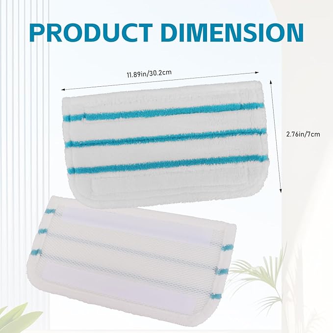 Steam Mop Pads Compatible with Black+Decker Steam Mop SM1600, SM1610, SM1620, HSM13E1, HSMC1300FX, HSMC1321, HSMC1361SG SMP20 - Washable Pads Replacement for Floor Cleaning - 5Pack