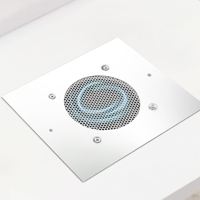 BLUETOP Nail Dust Collector Nail Vacuum Cleaner Table Embedded Dust Extractor Vacuum Professional Built in Desktop Nail Dust Collector Quiet Nail Fan Low Noise for Nail Salon Home