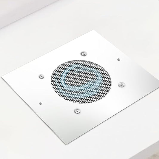 BLUETOP Nail Dust Collector Nail Vacuum Cleaner Table Embedded Dust Extractor Vacuum Professional Built in Desktop Nail Dust Collector Quiet Nail Fan Low Noise for Nail Salon Home