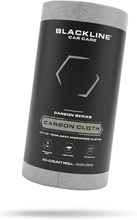 Carbon Cloth Microfiber Cleaning Cloth Roll - 80 Count, 200 GSM