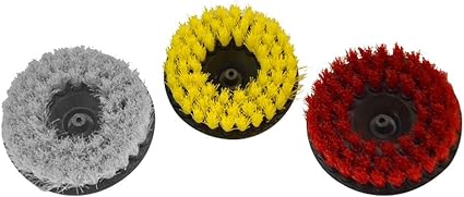 Detail King Car Detailing Drill Brush 5" Value Kit - Works Well on Upholstery and Carpets - 100 Percent Polypropylene Br