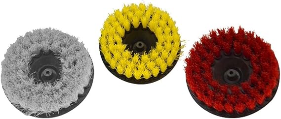 Detail King Car Detailing Drill Brush 5" Value Kit - Works Well on Upholstery and Carpets - 100 Percent Polypropylene Br