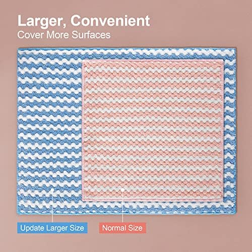 Microfiber Cleaning Cloth, 12 Piece Set, Large, Multi Color