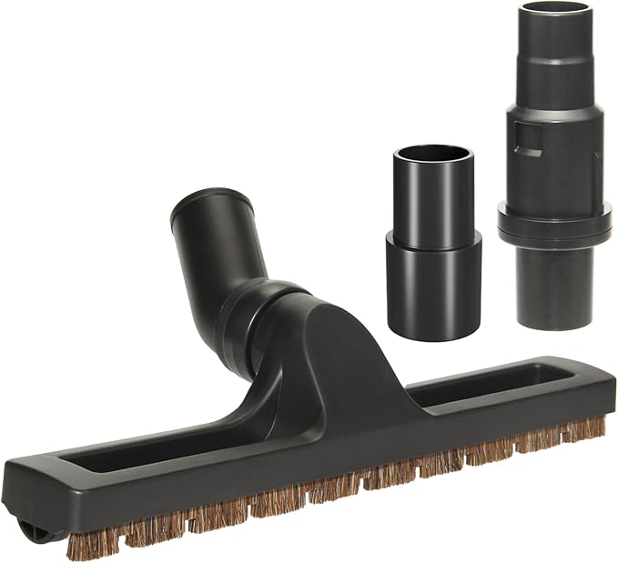 Hardwood Floor Brush Vacuum Attachment Compatible with Shark Corded Stick Rocket HV301 HV322, 1-1/4" Accessories with Adapters (Hardfloor Brush)