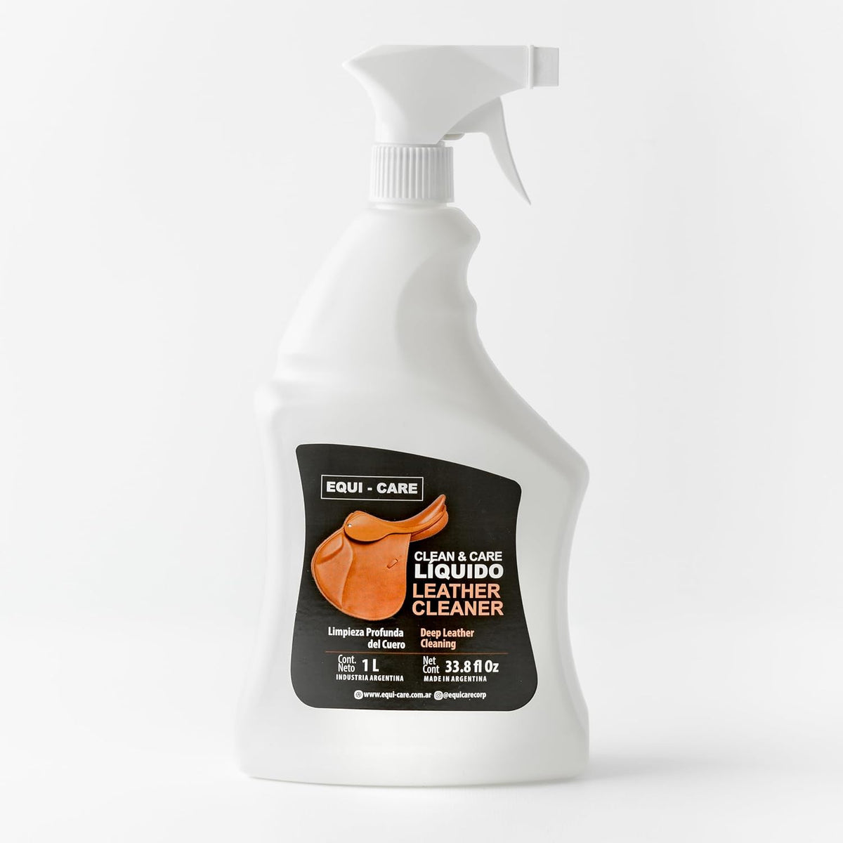 Clean & Care Leather Cleaner. Powerful Leather Cleaner Designed to Remove Dirt, Grime from Your Leather Goods. Perfect for Saddles, Boots, Belts and Leather tack.