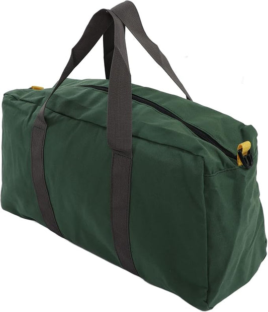 Canvas Tool Bag, 18 Inch Heavy Duty Large Capacity Tool Bag with Strap Tool Box Organizer Tool Pouch Electricians Repair