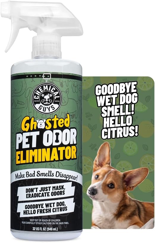 Chemical Guys, Ghosted Pet Odor Neutralizer Spray, Citrus Scent, 32 fl oz