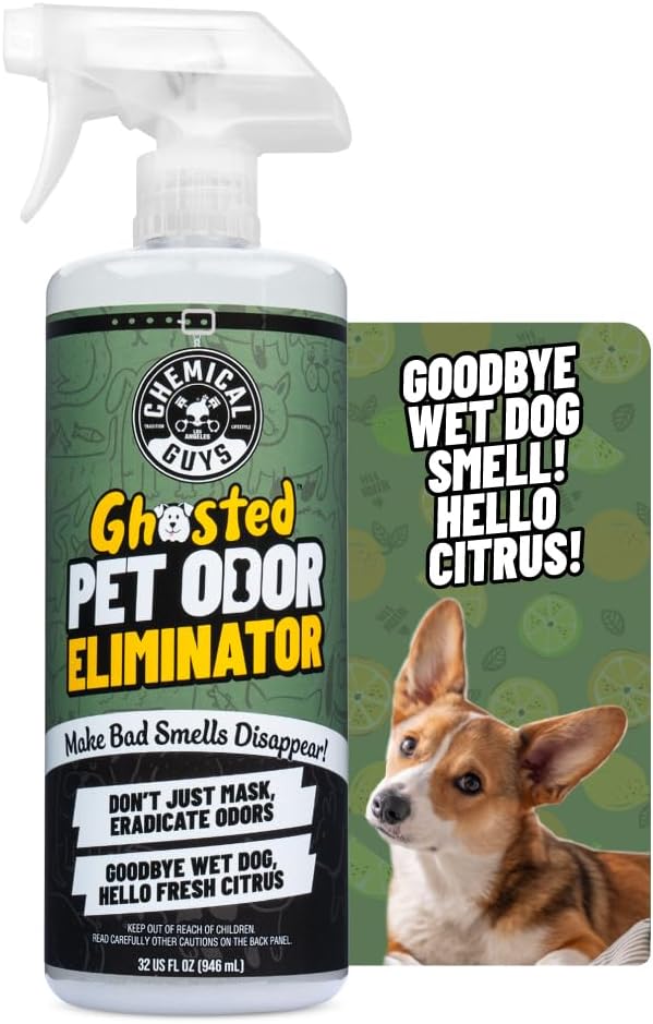 Chemical Guys, Ghosted Pet Odor Neutralizer Spray, Citrus Scent, 32 fl oz