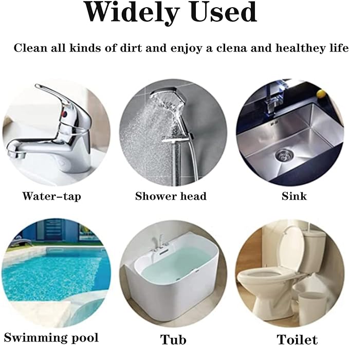 YINGMORE Pumice Stone Toilet Bowl Cleaner Toilet Deep Cleaning,Bathroom Cleaner Brush with Long Handle for Remove Hard Water Stains with Toilet Handle+ Pumice Stones