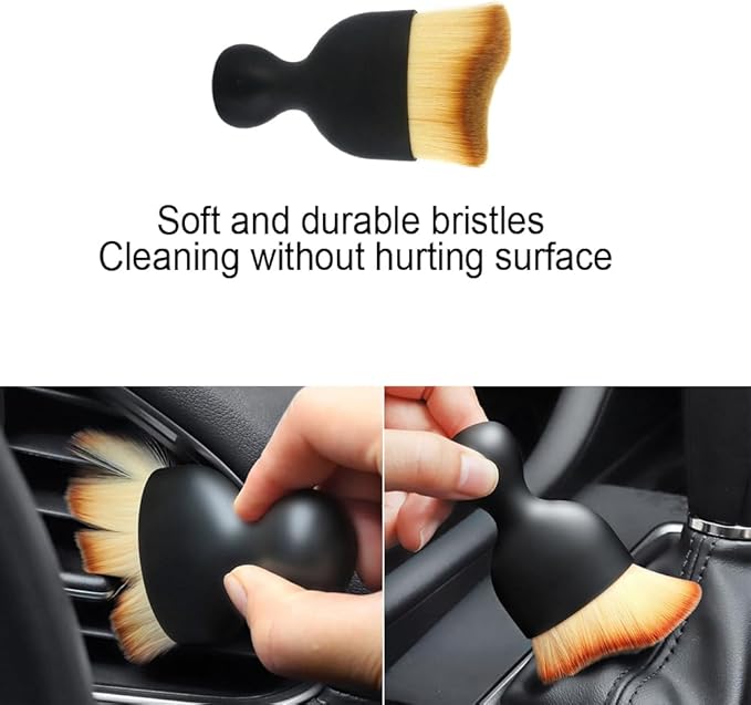 Car Detailing Brushes, Soft Bristles Interior Duster Cleaning Brush, Including Towels, Gloves, Soft-Bristle Brushes, for Auto Dashboard, Seat Gaps, Air Vents, and Home Use