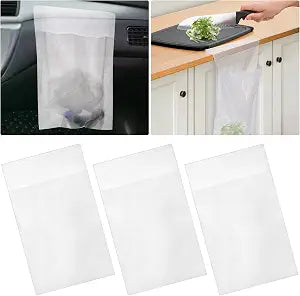 Hedume 200 PCS Car Garbage Bag, Easy Stick-On Disposable Auto Trash Bag, Car Vomit Bag, Waterproof Leakproof Large Capac