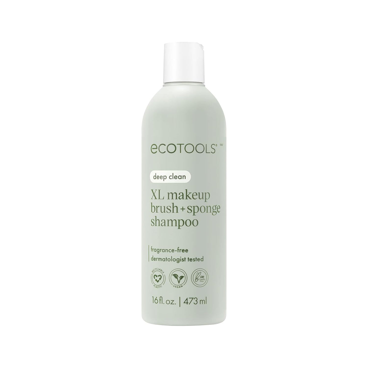 XL Makeup Brush Cleanser, Sponge Shampoo, Fragrance-Free, 16 Fl Oz