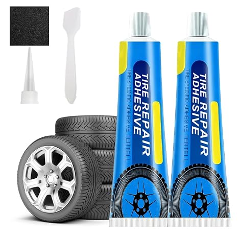 Weather Resistant Waterproof Flexible Tire Repair Adhesive, Car Tire Sidewall Repair Glue Multi-Functional Repair Adhesi