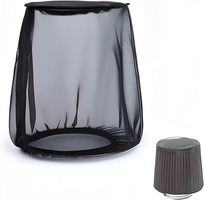 Air Filter Cover for Car Cold Air Intake Filter Cover Wrap Dustproof, Air Intake Filter Sock Cover for Harley Touring, Universal for High Flow Air Intake Filters (S)