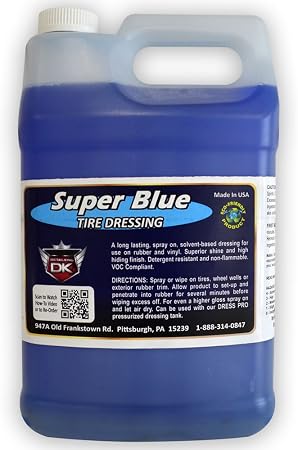 Detail King Super Blue - Tire Dressing & Tire Shine Spray - Contains Silicone for Added Protection - 1 Gallon