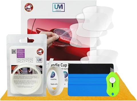 [Made with 3M] 5 Car Door Edge & 5 Handle Cup Protector Set Self-Heal