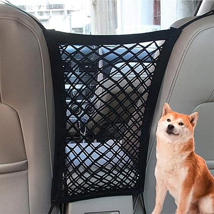Dog Car Barrier for Jeep Wagoneer 2021-2025 SJ/WK,Vehicle Pet Barrier Backseat Mesh Dog Car Divider Net,Pet Car Back Sea