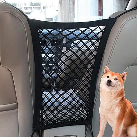 Dog Car Barrier for Jeep Wagoneer 2021-2025 SJ/WK,Vehicle Pet Barrier Backseat Mesh Dog Car Divider Net,Pet Car Back Sea